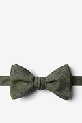Kirkland Olive Self-Tie Bow Tie Photo (0)