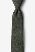 Kirkland Olive Skinny Tie Photo (0)