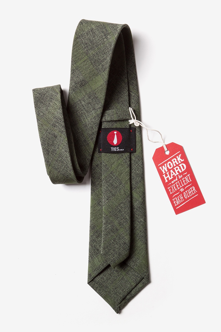 Olive Cotton Kirkland Tie