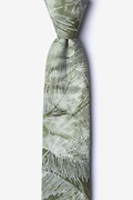 Medina Olive Skinny Tie Photo (0)