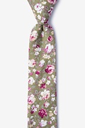 Morris Olive Skinny Tie Photo (0)