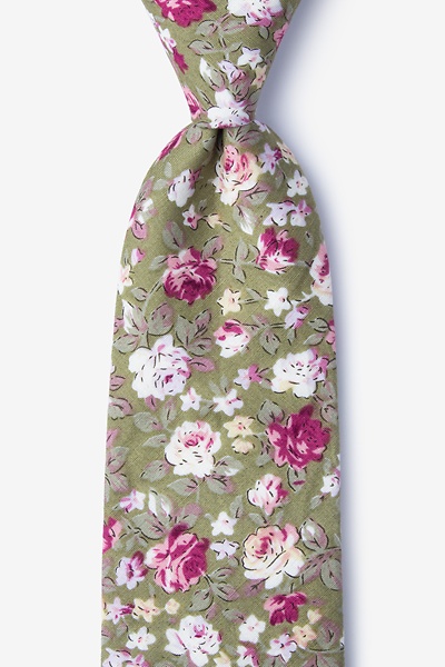 Olive Cotton Morris Tie | Ties.com