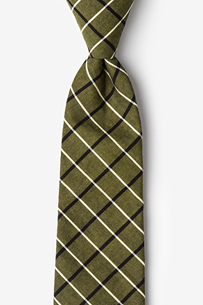 _Tuscon Olive Extra Long Tie_