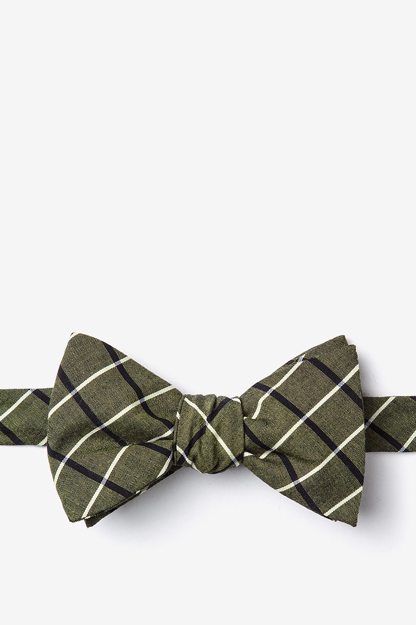 Tuscon Olive Self-Tie Bow Tie Photo (0)
