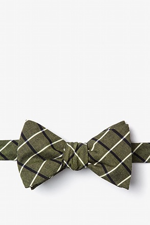 Tuscon Olive Self-Tie Bow Tie