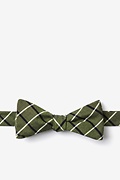 Tuscon Olive Skinny Bow Tie Photo (0)