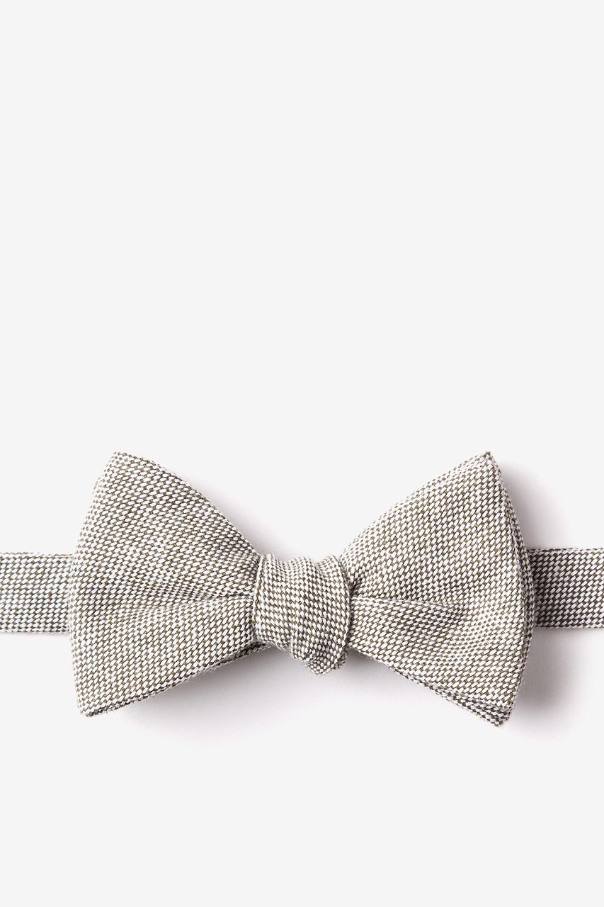 Westminster Olive Self-Tie Bow Tie Photo (0)