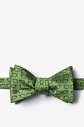 Four Eyes Olive Self-Tie Bow Tie Photo (0)