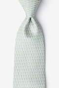 Small Anchors Olive Extra Long Tie Photo (0)