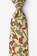 Street Camo Olive Extra Long Tie Photo (0)