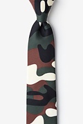 Camouflage Olive Tie For Boys Photo (0)