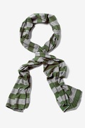 Olive Caravan Stripe Scarf Photo (2)