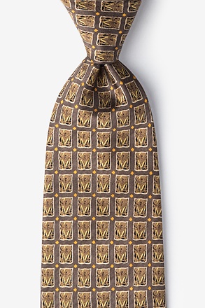 Dust Mites Olive Tie