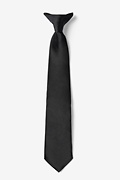 Onyx Clip-on Tie For Boys Photo (0)