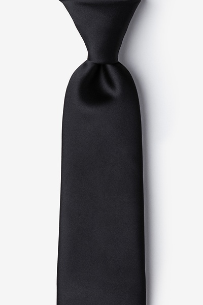 Onyx Microfiber Onyx Extra Long Tie