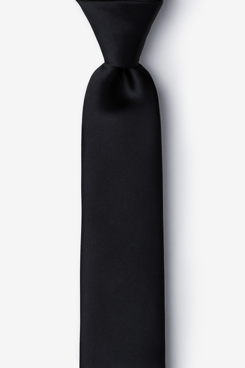 Onyx Microfiber Skinny Tie | Ties.com