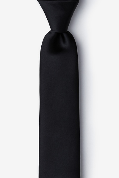 Onyx Microfiber Onyx Skinny Tie