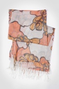 Orange Giant Flower Scarf Photo (4)