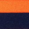 Orange Carded Cotton Rugby Stripe Sock