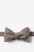 Bradford Plaid Orange Self-Tie Bow Tie Photo (0)