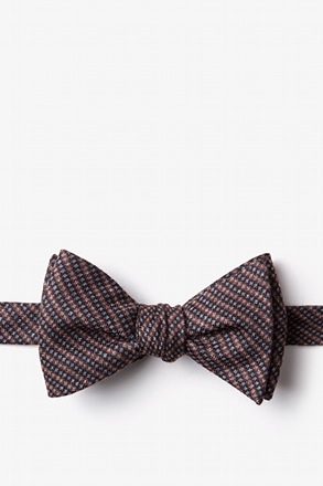 Gilbert Orange Self-Tie Bow Tie