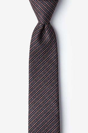Gilbert Orange Skinny Tie