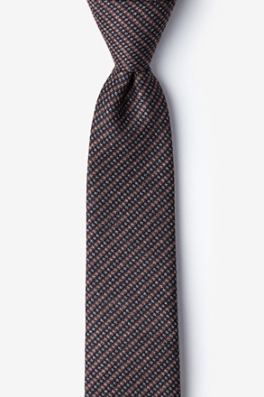 _Gilbert Orange Skinny Tie_