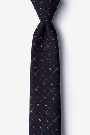 Gresham Orange Skinny Tie