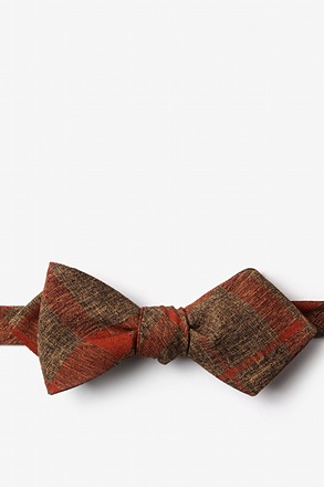 Kirkland Orange Diamond Tip Bow Tie