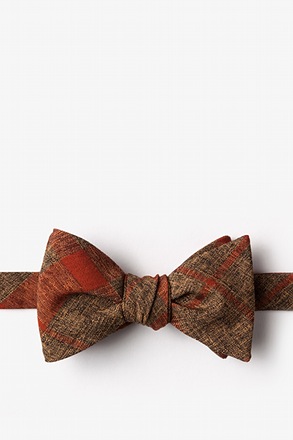 Kirkland Orange Self-Tie Bow Tie