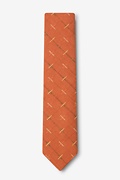 La Mesa Orange Skinny Tie Photo (1)