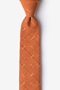 La Mesa Orange Skinny Tie Photo (0)