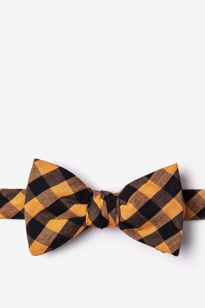 Pasco Orange Self-Tie Bow Tie Photo (0)
