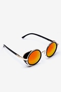 50's Steampunk Orange Revo Mirror Sunglasses Photo (1)