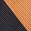 Orange Microfiber Orange & Black Stripe Self-Tie Bow Tie