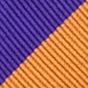 Orange Microfiber Orange & Purple Stripe Self-Tie Bow Tie