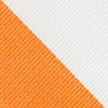 Orange Microfiber Orange & White Stripe Tie For Boys