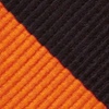 Orange Microfiber Orange and Black Stripe Self-Tie Bow Tie