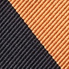 Orange Microfiber Orange & Black Stripe Self-Tie Bow Tie