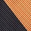 Orange Microfiber Orange & Black Stripe Self-Tie Bow Tie