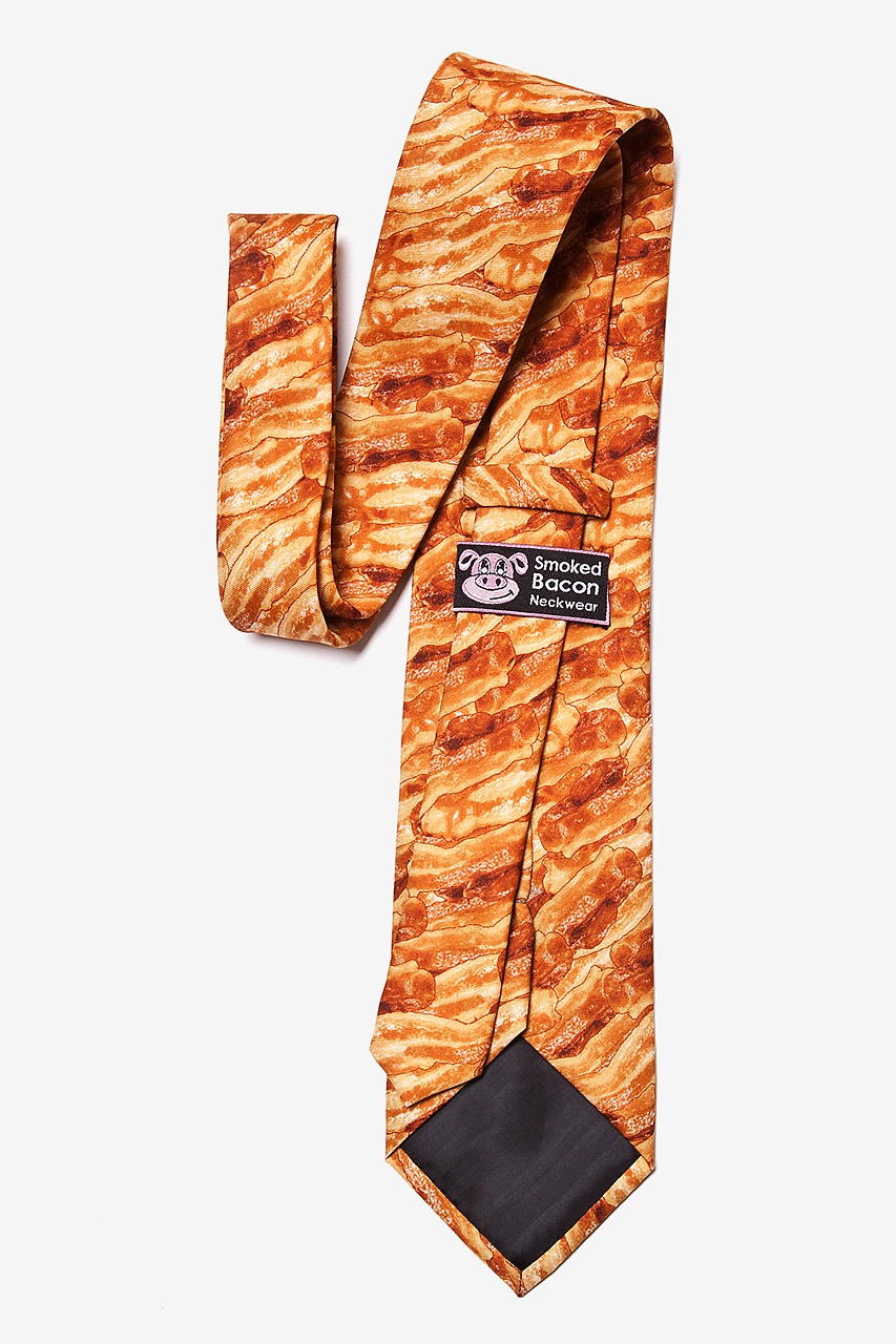 Sizzlin' Bacon Orange Extra Long Tie Photo (1)