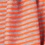 Orange Polyester Candy Stripe Scarf