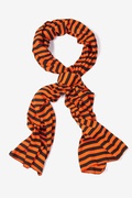 Mens Orange Traveling Stripe Scarf Photo (3)