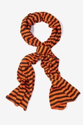 Mens Orange Traveling Stripe Scarf Photo (0)