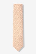 Orange Chamberlain Check Skinny Tie Photo (1)