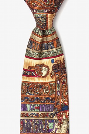 _Book of Kells Orange Tie_