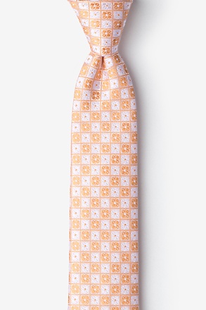 Boracay Orange Skinny Tie