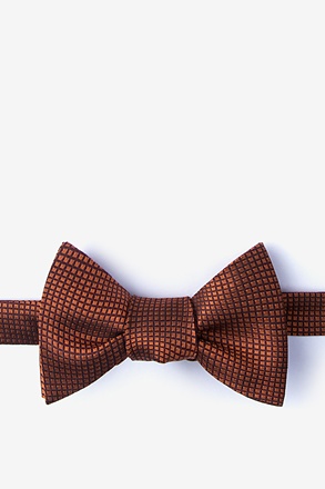 Buck Orange Self-Tie Bow Tie