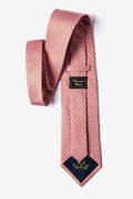 Checked Plaid Orange Extra Long Tie Photo (1)