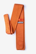 Classic Solid Orange Knit Tie Photo (1)